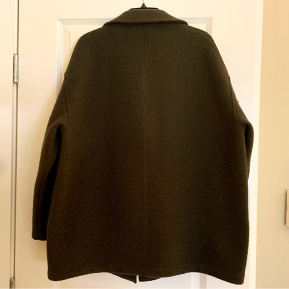 Harris Wharf London Oversized Drop-Shoulder Double-Breasted Wool Jacket - Picture 5 of 15